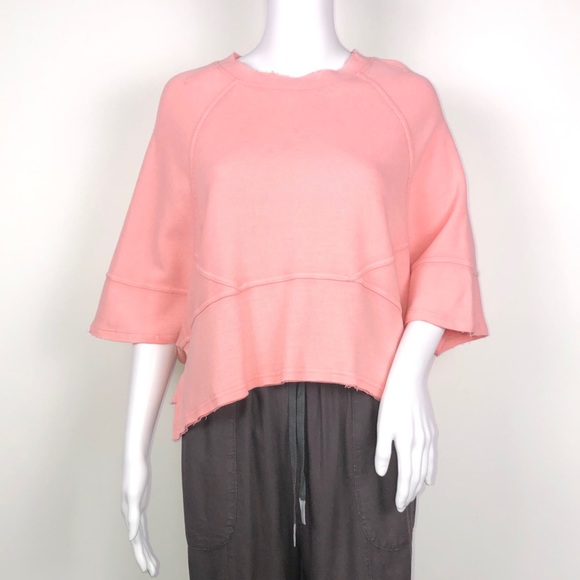 FP Movement Peach Altitude Raise Stitch Rib Tee XS
